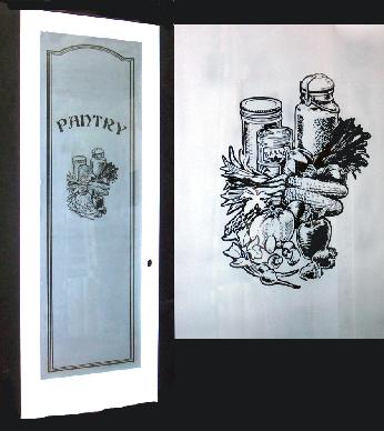 You can add any type of lettering to your pantry to distinguish it from the bathroom!